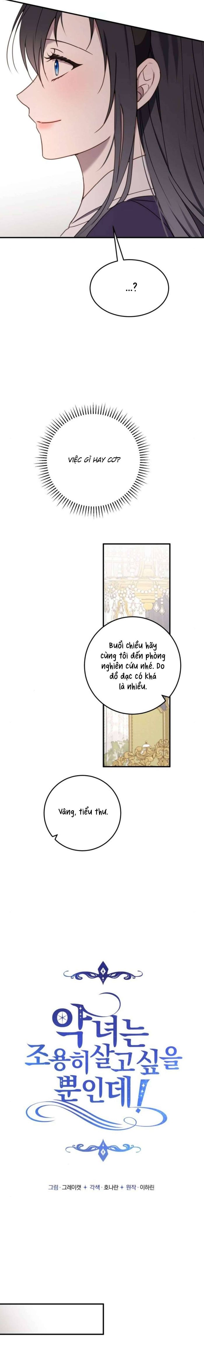 Ác nữ chỉ muốn sống yên bình - Chap 24 Ảnh 6