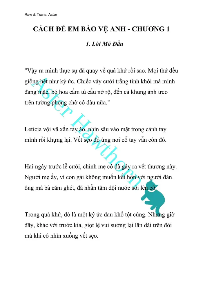 [NOVEL] Cách Để Em Bảo Vệ Anh - Chap 1 Ảnh 1