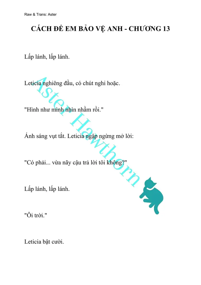 [NOVEL] Cách Để Em Bảo Vệ Anh - Chap 13 Ảnh 1
