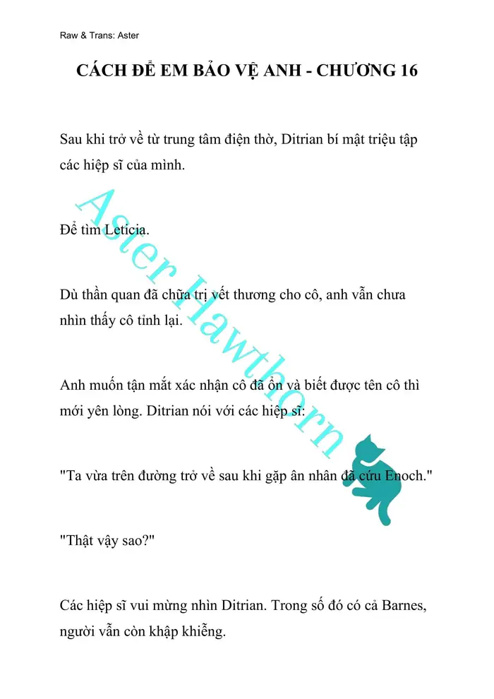 [NOVEL] Cách Để Em Bảo Vệ Anh - Chap 16 Ảnh 1