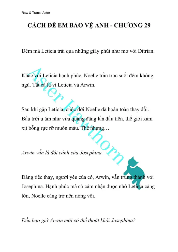 [NOVEL] Cách Để Em Bảo Vệ Anh - Chap 29 Ảnh 1