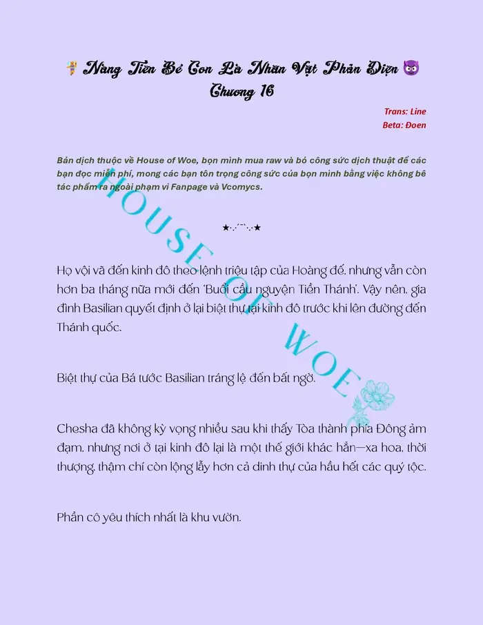[NOVEL] NÀNG TIÊN BÉ CON LÀ NHÂN VẬT PHẢN DIỆN - Chap 16 Ảnh 2