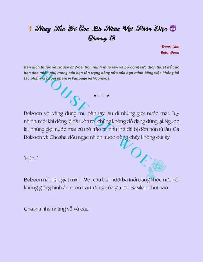 [NOVEL] NÀNG TIÊN BÉ CON LÀ NHÂN VẬT PHẢN DIỆN - Chap 18 Ảnh 2