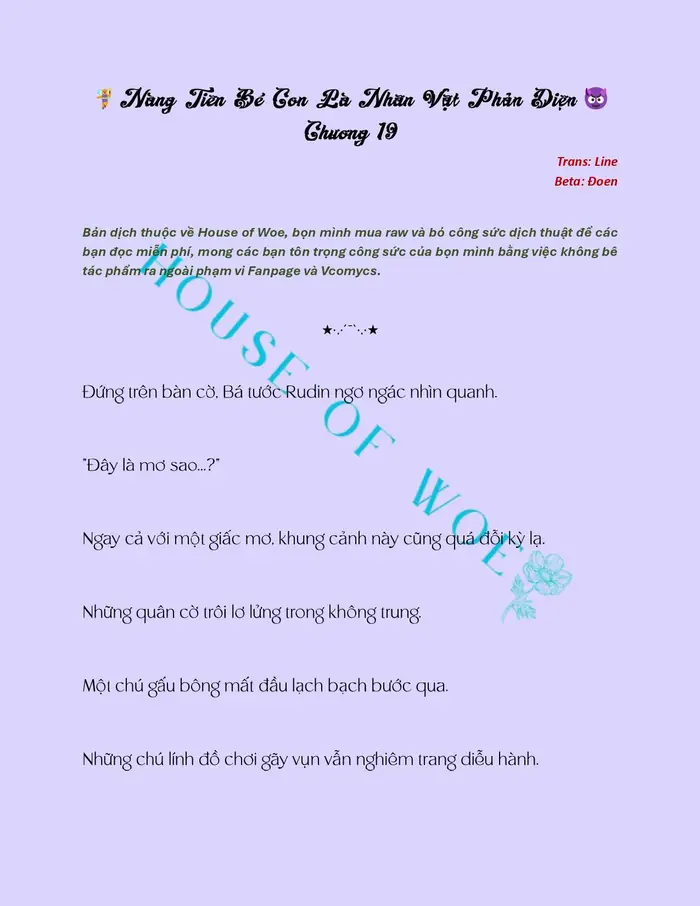 [NOVEL] NÀNG TIÊN BÉ CON LÀ NHÂN VẬT PHẢN DIỆN - Chap 19 Ảnh 2