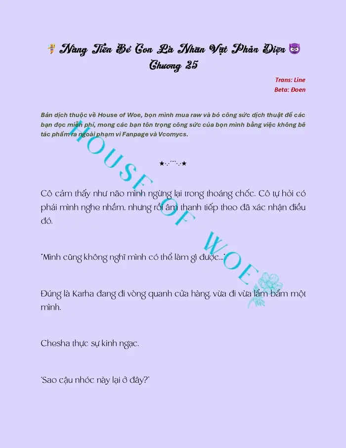 [NOVEL] NÀNG TIÊN BÉ CON LÀ NHÂN VẬT PHẢN DIỆN - Chap 25 Ảnh 2