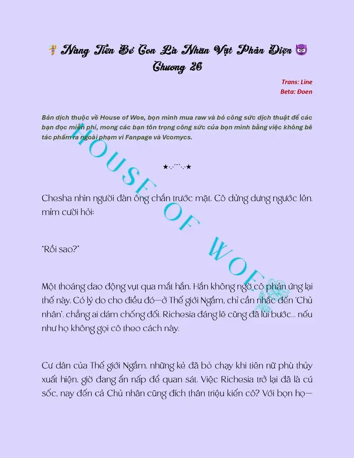 [NOVEL] NÀNG TIÊN BÉ CON LÀ NHÂN VẬT PHẢN DIỆN - Chap 26 Ảnh 2
