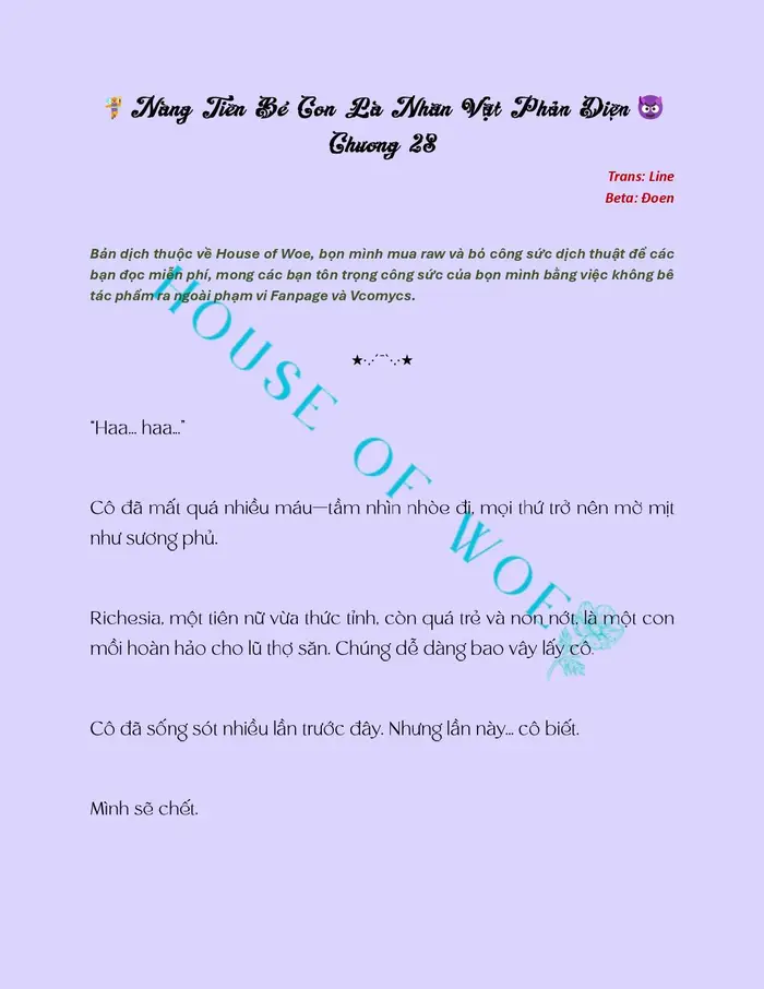 [NOVEL] NÀNG TIÊN BÉ CON LÀ NHÂN VẬT PHẢN DIỆN - Chap 28 Ảnh 2