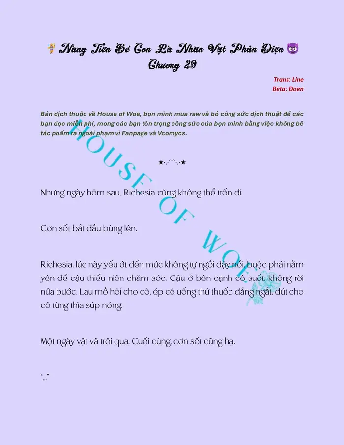 [NOVEL] NÀNG TIÊN BÉ CON LÀ NHÂN VẬT PHẢN DIỆN - Chap 29 Ảnh 2