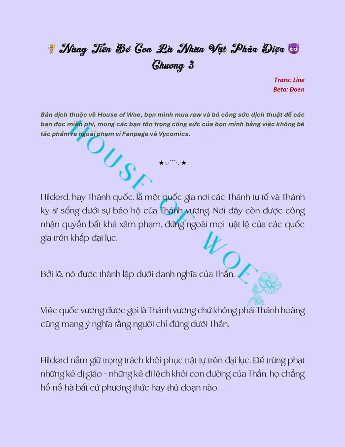[NOVEL] NÀNG TIÊN BÉ CON LÀ NHÂN VẬT PHẢN DIỆN - Chap 3 Ảnh 2