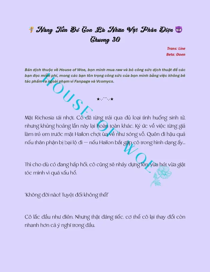 [NOVEL] NÀNG TIÊN BÉ CON LÀ NHÂN VẬT PHẢN DIỆN - Chap 30 Ảnh 2