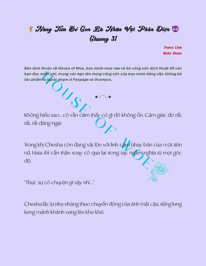 [NOVEL] NÀNG TIÊN BÉ CON LÀ NHÂN VẬT PHẢN DIỆN - Chap 31 Ảnh 2