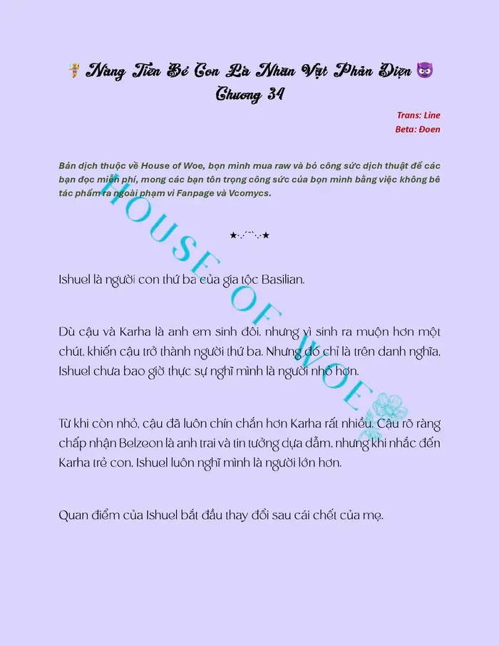 [NOVEL] NÀNG TIÊN BÉ CON LÀ NHÂN VẬT PHẢN DIỆN - Chap 34 Ảnh 2