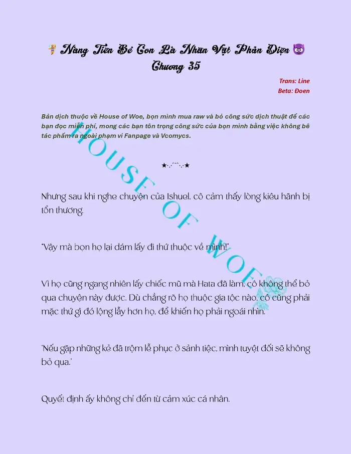 [NOVEL] NÀNG TIÊN BÉ CON LÀ NHÂN VẬT PHẢN DIỆN - Chap 35 Ảnh 2