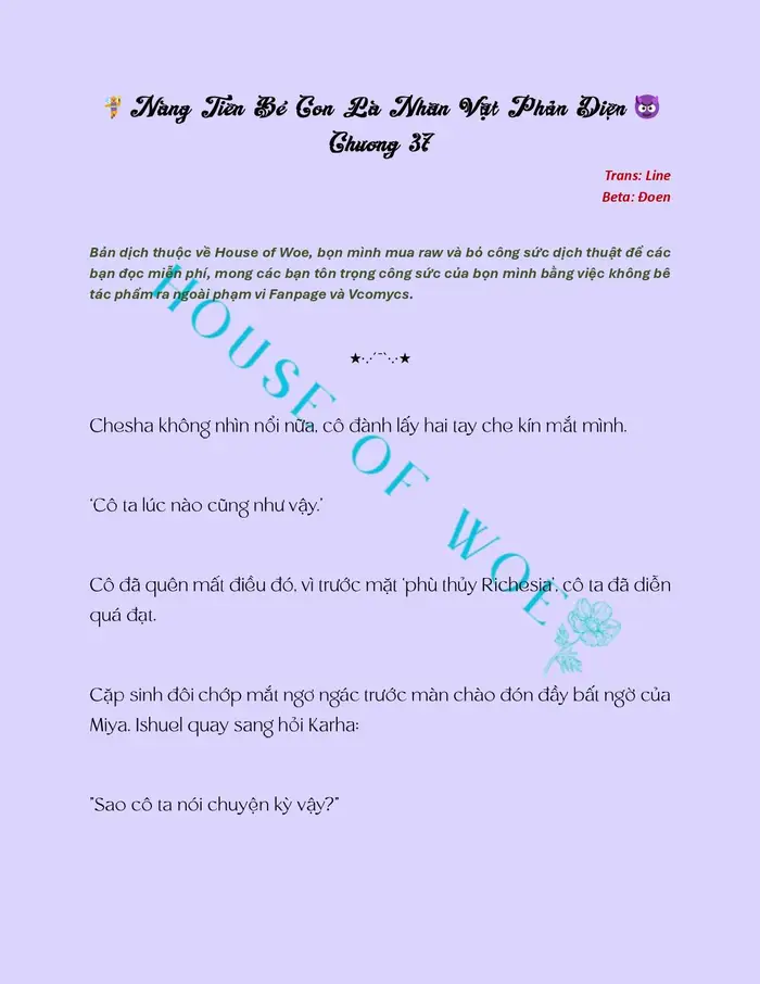 [NOVEL] NÀNG TIÊN BÉ CON LÀ NHÂN VẬT PHẢN DIỆN - Chap 37 Ảnh 2