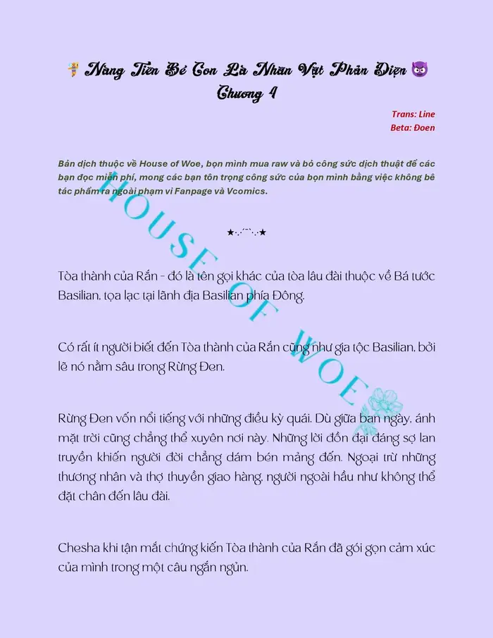 [NOVEL] NÀNG TIÊN BÉ CON LÀ NHÂN VẬT PHẢN DIỆN - Chap 4 Ảnh 2