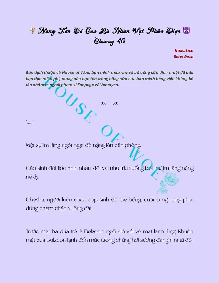 [NOVEL] NÀNG TIÊN BÉ CON LÀ NHÂN VẬT PHẢN DIỆN - Chap 40 Ảnh 2