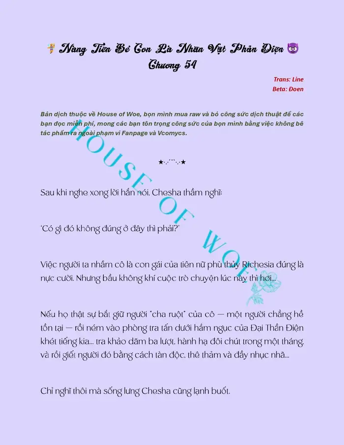 [NOVEL] NÀNG TIÊN BÉ CON LÀ NHÂN VẬT PHẢN DIỆN - Chap 54 Ảnh 2