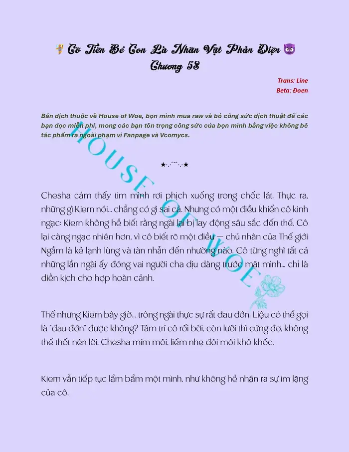 [NOVEL] NÀNG TIÊN BÉ CON LÀ NHÂN VẬT PHẢN DIỆN - Chap 58 Ảnh 2