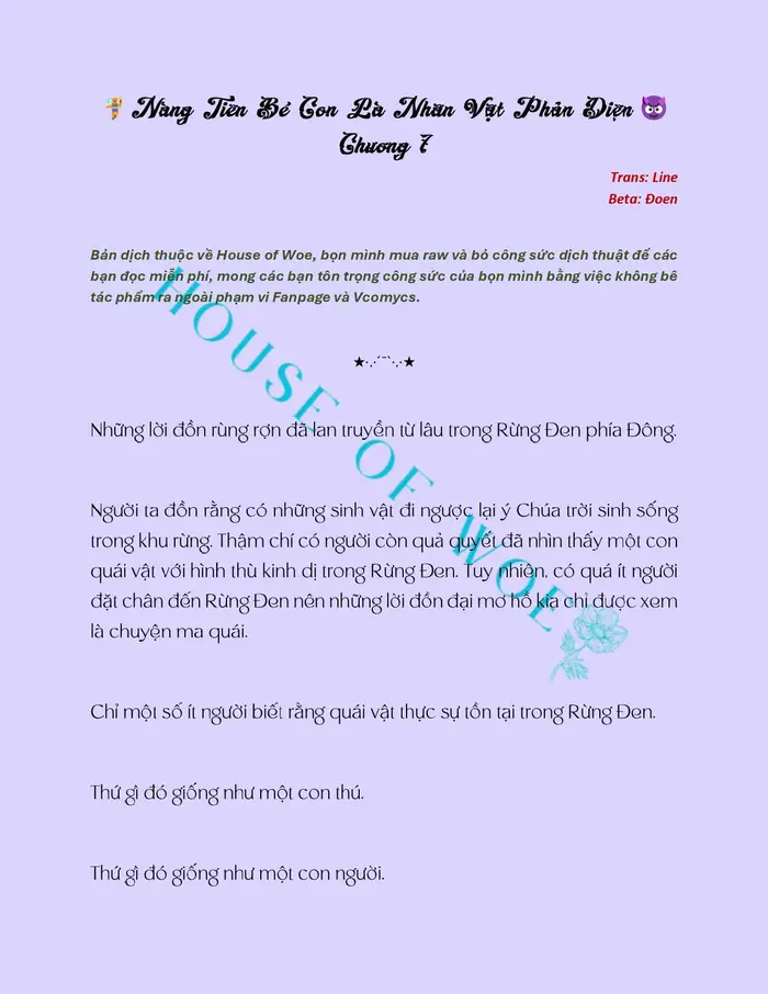 [NOVEL] NÀNG TIÊN BÉ CON LÀ NHÂN VẬT PHẢN DIỆN - Chap 7 Ảnh 2