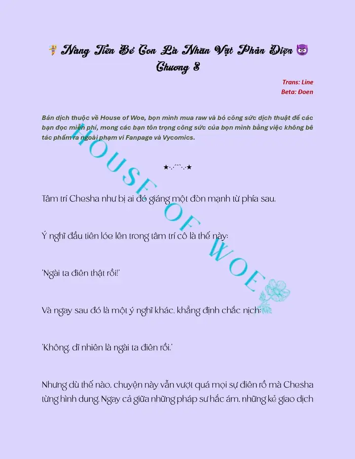 [NOVEL] NÀNG TIÊN BÉ CON LÀ NHÂN VẬT PHẢN DIỆN - Chap 8 Ảnh 2